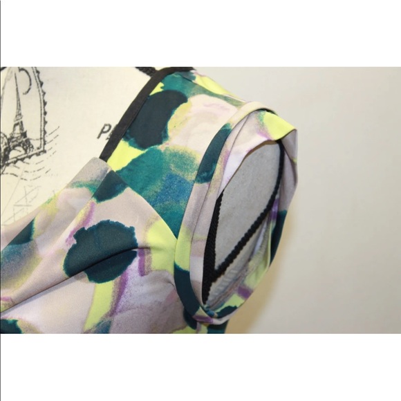 Simply Vera By Vera Wang Sleeveless Blouse Women Brown Yellow Abstract Small - Picture 6 of 7